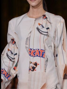 Stella McCartney Silk skateboard graffiti Dress 40